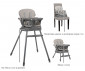 Повдигащо детско столче за хранене Lorelli Siesta 3в1, Grey leather 10100532506 thumb 8