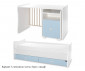 Трансформиращо се бебешко легло Lorelli Trend Plus New 70/160 см, цвят бяло/baby blue 10150590039P thumb 12