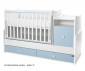 Трансформиращо се бебешко легло Lorelli Trend Plus New 70/160 см, цвят бяло/baby blue 10150590039P thumb 2