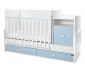 Трансформиращо се бебешко легло Lorelli Trend Plus New 70/160 см, цвят бяло/baby blue 10150590039P thumb 3