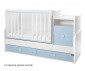 Трансформиращо се бебешко легло Lorelli Trend Plus New 70/160 см, цвят бяло/baby blue 10150590039P thumb 4