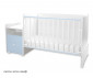 Трансформиращо се бебешко легло Lorelli Trend Plus New 70/160 см, цвят бяло/baby blue 10150590039P thumb 5