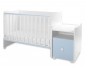 Трансформиращо се бебешко легло Lorelli Trend Plus New 70/160 см, цвят бяло/baby blue 10150590039P thumb 6
