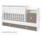 Трансформиращо се бебешко легло Lorelli Trend Plus New 70/160 см, цвят бяло/кафе 10150590042P thumb 2