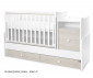 Трансформиращо се бебешко легло Lorelli Trend Plus New 70/160 см, цвят бяло/светъл дъб 10150590045P thumb 2