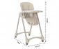 Детско сгъващо се столче за хранене с колела Lorelli Primapapa, Beige 10100542507 thumb 9