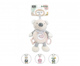 Мека, плюшена вибрираща играчка за закачане на количка Lorelli Natural, асортимент 1019141