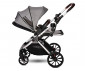 Комбинирана бебешка количка с обръщаща се седалка за деца до 22кг с включени адаптори за столче/кошница за кола Lorelli Glory 2в1, Opaline Grey 10021822302A thumb 7
