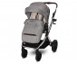 Комбинирана бебешка количка с обръщаща се седалка за деца до 22кг с включени адаптори за столче/кошница за кола Lorelli Glory 2в1, Opaline Grey 10021822302A thumb 8