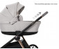 Комбинирана бебешка количка с обръщаща се седалка за деца до 22кг с включени адаптори за столче/кошница за кола Lorelli Bianca 2в1, Black 10022052501 thumb 24