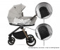 Комбинирана бебешка количка с обръщаща се седалка за деца до 22кг с включени адаптори за столче/кошница за кола Lorelli Bianca 2в1, Grey 10022052506 thumb 29