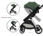 Комбинирана количка с обръщаща се седалка за новородени бебета и деца до 22кг и адаптори Lorelli Aspen 2в1, Green 10022062512 thumb 17