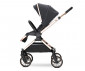 Комбинирана бебешка количка с обръщаща се седалка за деца до 22кг с включени адаптори за столче/кошница за кола Lorelli Reya 2в1, Black 10022072501 thumb 7