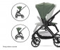 Комбинирана бебешка количка с обръщаща се седалка за деца до 22кг с включени адаптори за столче/кошница за кола Lorelli Venice 2в1, Green 10022042504 thumb 20