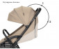 Сгъваема лятна бебешка количка за новородени с тегло до 22кг Lorelli Quick, Beige Warm 10021932603 thumb 14