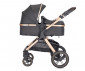Комбинирана количка с обръщаща се седалка за новородени бебета и деца до 22кг и адаптори Lorelli Viola, Black 10021812501 thumb 2
