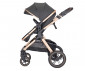 Комбинирана количка с обръщаща се седалка за новородени бебета и деца до 22кг и адаптори Lorelli Viola, Black 10021812501 thumb 4