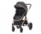 Комбинирана количка с обръщаща се седалка за новородени бебета и деца до 22кг и адаптори Lorelli Viola, Black 10021812501 thumb 5