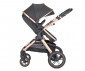 Комбинирана количка с обръщаща се седалка за новородени бебета и деца до 22кг и адаптори Lorelli Viola Set, Black 10021882501 thumb 3