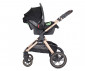 Комбинирана количка с обръщаща се седалка за новородени бебета и деца до 22кг и адаптори Lorelli Viola Set, Black 10021882501 thumb 7