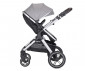 Комбинирана количка с обръщаща се седалка за новородени бебета и деца до 22кг и адаптори Lorelli Viola Set, Grey 10021882506 thumb 3