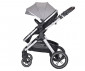 Комбинирана количка с обръщаща се седалка за новородени бебета и деца до 22кг и адаптори Lorelli Viola Set, Grey 10021882506 thumb 4