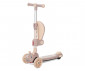 Сгъваема тротинетка със светещи колела, седалка и с крачна спирачка Lorelli Swiftie до 50 кг, Led/music beige 10390220001 thumb 4