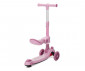 Сгъваема тротинетка със светещи колела, седалка и с крачна спирачка Lorelli Swiftie до 50 кг, Led/music pink 10390220003 thumb 2
