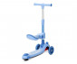 Сгъваема тротинетка със светещи колела, седалка и с крачна спирачка Lorelli Swiftie до 50 кг, Led/music blue 10390220004 thumb 2