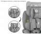 Столче за кола за бебе с тегло до 36кг. Lorelli Rio, Izofix, 76-150 см, Grey 10071962506 thumb 9