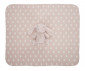 Бебешко одеяло Lorelli Nappy, 90 x 75 см, прасковено розово със зайче 10340182502 thumb 4
