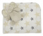 Бебешко одеяло Lorelli Nappy, 90 x 75 см, бяло със бежово слонче 10340182504 thumb 3