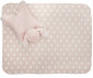 Бебешко одеяло Lorelli Puffy Duo, 90 x 75 см, прасковено розово с възглавничка зайче 10340202502 thumb 4