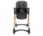 Детско сгъващо се столче за хранене с колела Lorelli Tummy Time, black/wooden effect 10100602501 thumb 2