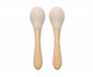 Бамбукови силиконови лъжички за хранене на бебе 2 броя Lorelli, Natural beige 10230680005 thumb 2