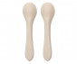 Силиконови лъжички за хранене на бебе 2 броя Lorelli, Natural beige 10230690005 thumb 2