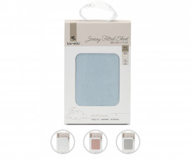 Чаршаф от трико с ластик за бебешка кошарка 60/120+15 см Lorelli, асортимент 1042008