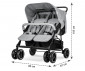 Бебешка комбинирана количка за близнаци с чанта Lorelli Twin, grey 10020072506 thumb 18