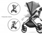 Комбинирана бебешка количка с обръщаща се седалка за деца до 22кг с включени адаптори за столче/кошница за кола Lorelli Glory 2в1, Grey 10021822506 thumb 11
