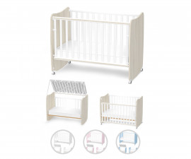 Детско дървено легло-люлка Lorelli Stars 60/120 см, асортимент 1015061