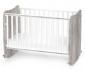 Детско дървено легло-люлка Lorelli Stars 60/120 см, цвят бял/Арт 10150610030A thumb 3