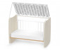 Детско дървено легло-люлка Lorelli Stars 60/120 см, цвят бял/Светъл дъб 10150610036A thumb 6