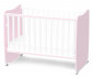 Детско дървено легло-люлка Lorelli Stars 60/120 см, цвят бял/Orchid Pink 10150610038A thumb 2