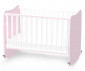 Детско дървено легло-люлка Lorelli Stars 60/120 см, цвят бял/Orchid Pink 10150610038A thumb 3