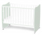 Детско дървено легло-люлка Lorelli Stars 60/120 см, цвят бял/Milky Green 10150610040A thumb 2