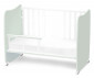 Детско дървено легло-люлка Lorelli Stars 60/120 см, цвят бял/Milky Green 10150610040A thumb 4
