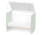 Детско дървено легло-люлка Lorelli Stars 60/120 см, цвят бял/Milky Green 10150610040A thumb 6