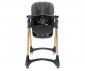 Детско сгъващо се столче за хранене с колела Lorelli Remo, Black/wooden effect 10100632601 thumb 2