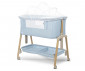 Детска кошара с падаща преграда Lorelli Millie, Blue /wooden effect/ 10080732608 thumb 3