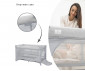 Детска преносима кошара на 2 нива за спане и игра и лесно сгъване с едно движение Lorelli Мoon Hug, Pink  10080782606 thumb 5